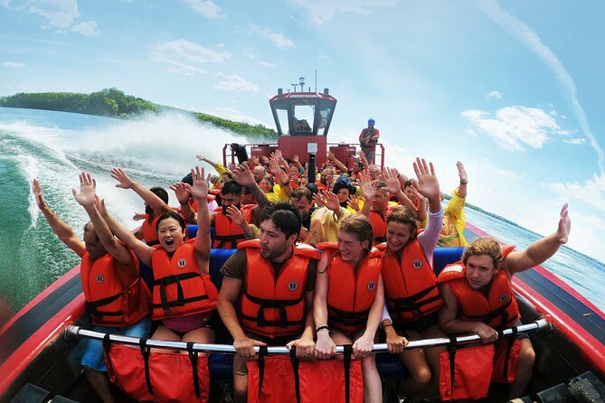 Jet Boating Montreal's Lachine Rapids - Meeting at Clock Tower Quay: The Start Point and Getting Set for Spray