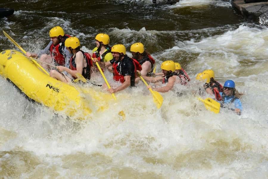 Mont-Tremblant: Half-Day White Water Rafting - The Rouge River plan: why the best stretches depend on water levels