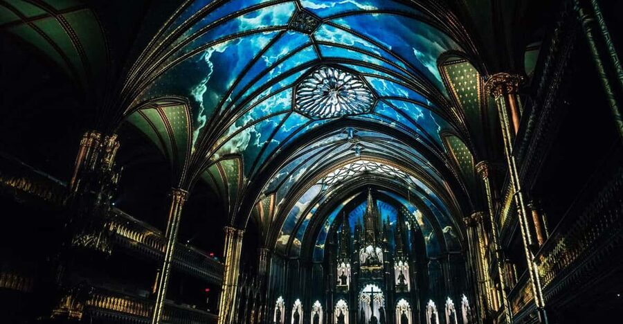 Montreal: AURA Experience at Notre-Dame Basilica and Cruise - Outdoor decks, comfort, and the onboard bistro basics