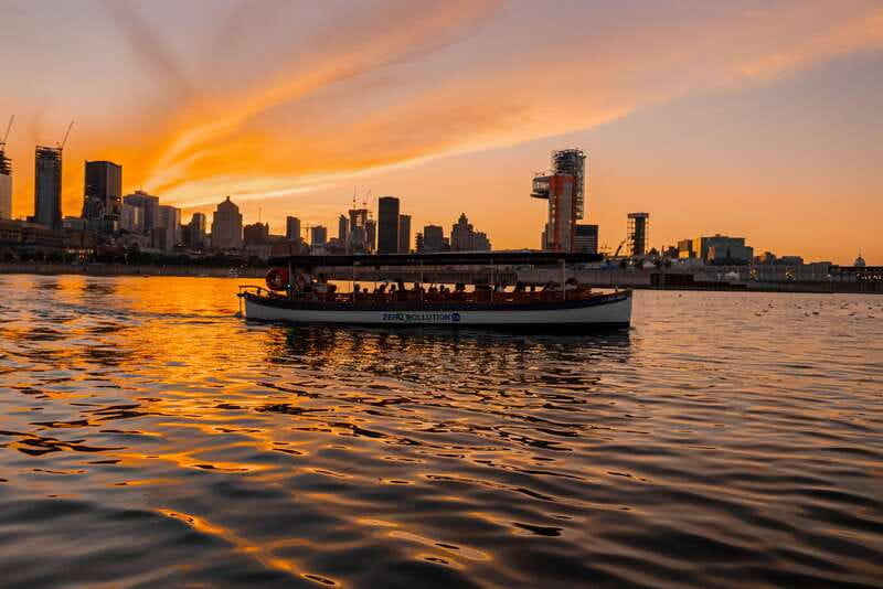 Montreal: Electric Boat Cruise with Onboard Drinks - Jacques-Cartier Pier, King Edward Pier, and Grand Quay: your first big views