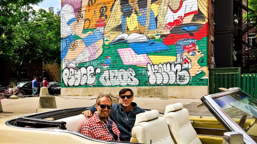 Montréal: Guided Tour in Vintage Convertible Cadillac - Guides that make it fun: Oliver, Olivier, Emerson, and Mike